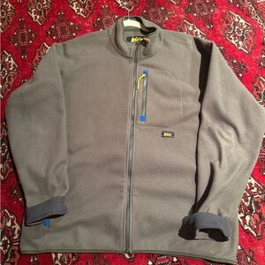 REI Olive Green Retro Fleece Jacket